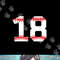 Number 18 Eighteen Baseball Lucky Favorite Jersey Number png, sublimation .jpg