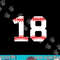 Number 18 Eighteen Baseball Lucky Favorite Jersey Number png, sublimation.jpg