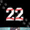 Number 22 Twenty Two Baseball Lucky Favorite Jersey Number png, sublimation .jpg