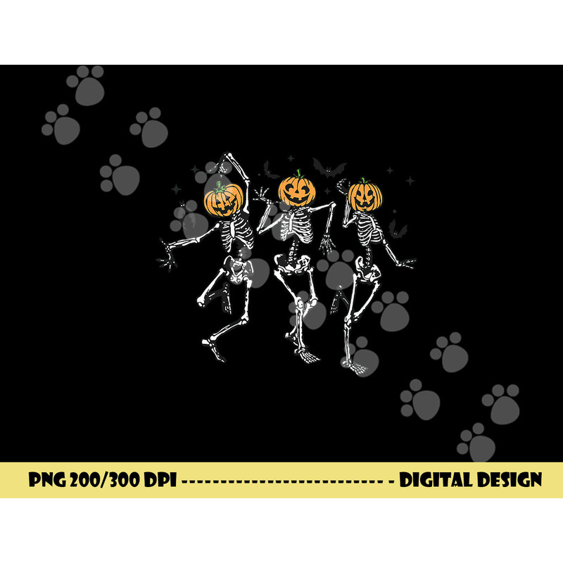 Funny Halloween Pumpkin Dancing Skeleton Costume Women Men png,sublimation copy.jpg