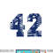 Number 42 Baseball Jersey Navy Blue Vintage Lucky Number png, sublimation.jpg