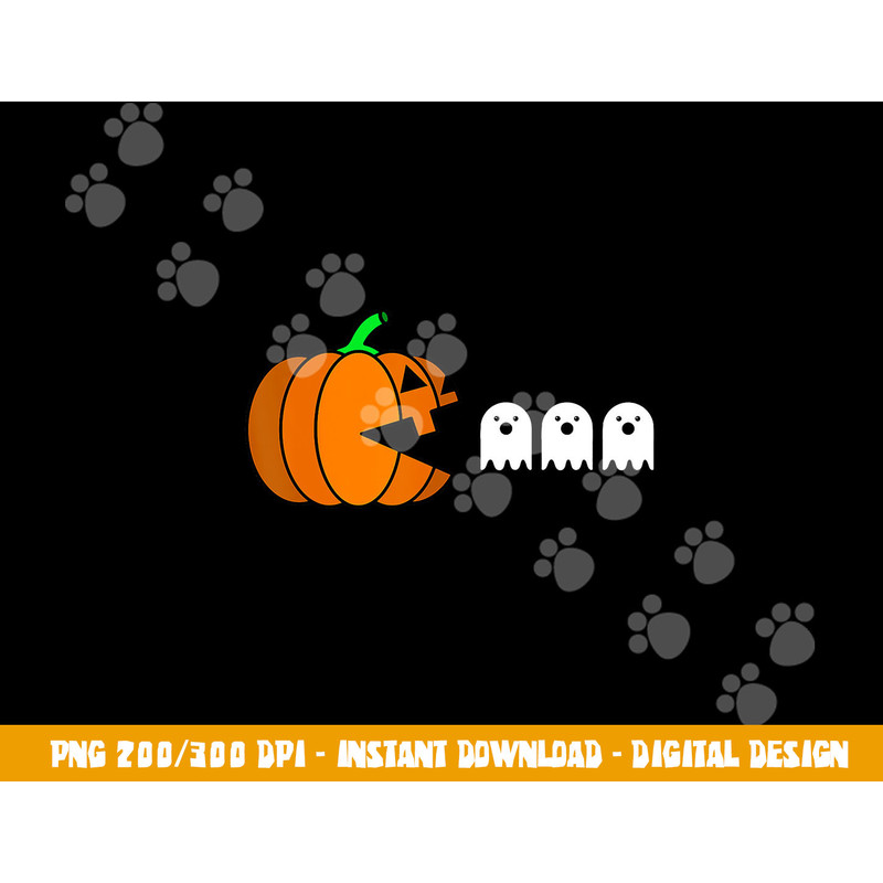 Funny Halloween Pumpkin Eating Ghost, Gamer Men Women Kids png, sublimation copy.jpg