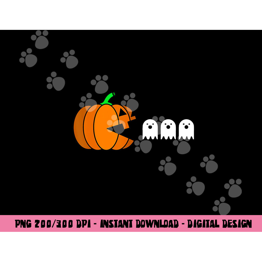 Funny Halloween Pumpkin Eating Ghost, Gamer Men Women Kids png, sublimation copy.jpg