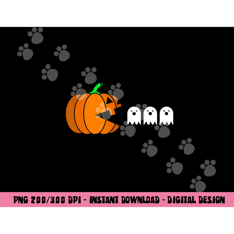 Funny Halloween Pumpkin Eating Ghost, Gamer Men Women Kids png, sublimation copy.jpg