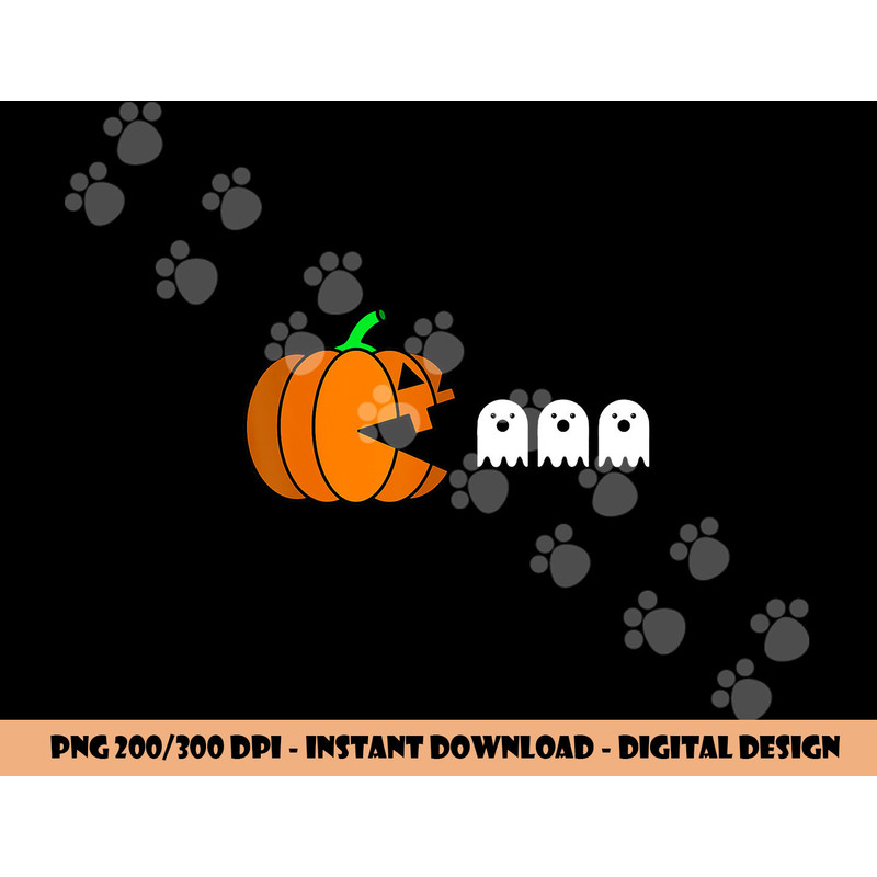 Funny Halloween Pumpkin Eating Ghost, Gamer Men Women Kids png, sublimation copy.jpg