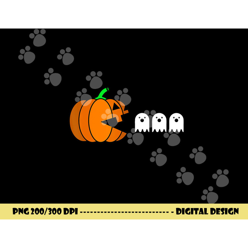 Funny Halloween Pumpkin Eating Ghost, Gamer Men Women Kids png, sublimation copy.jpg