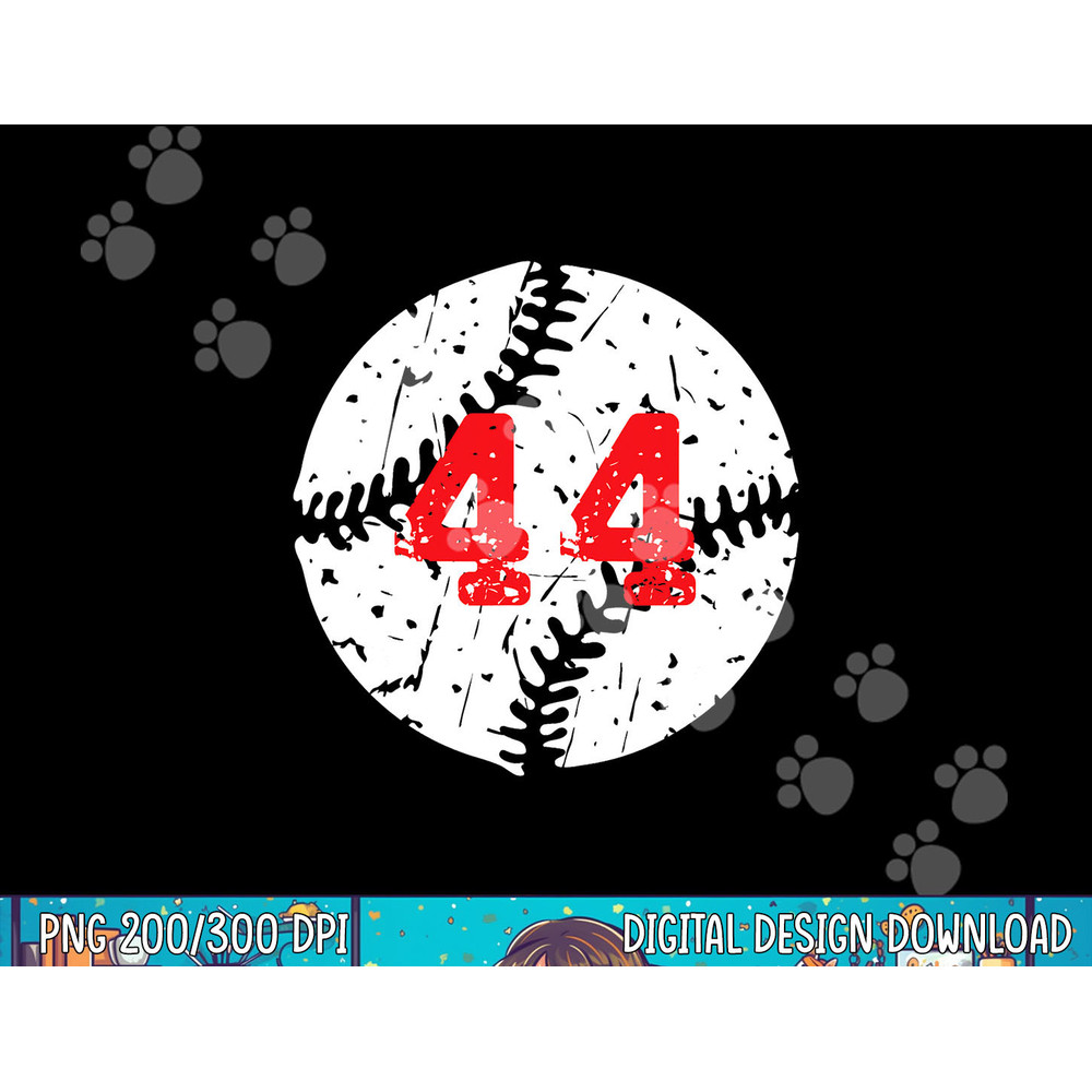 Number 44 Baseball Player Number 44 png, sublimation.jpg