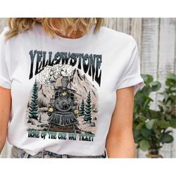 yellowstone train station shirt, vintage cowboy tshirt, boho tee, montana ranch tee, country western cowgirl shirt, cow
