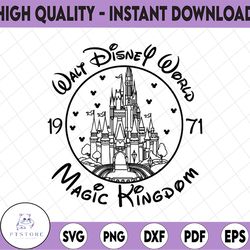 disney magic kingdom svg, dxf, png, waly disney world svg, disney cricut, image file, vector, digital