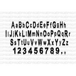 dripping font svg, dripping alphabet, cut files, svg file for cricut and silhouette, dripping letters, png,svg