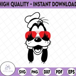 goofy with sunglasses, a goofy movie svg, disney world, castle, walt disney quotes svg, dxf,png, clipart, cricut, quotes