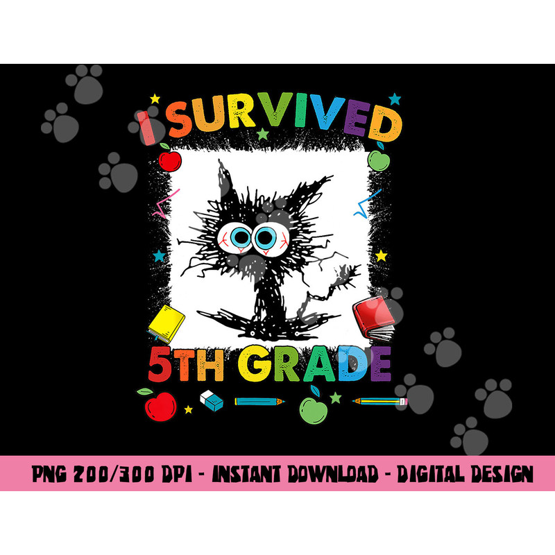 Funny Last Day Of Fifth 5th Grade I Survived Fifth 5th Grade png, sublimation copy.jpg