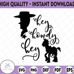 hey howdy hey svg, png, dxf, cartoon svg, disney svg, png, dxf, cricut