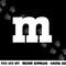 Funny Letter m Chocolate Candy Halloween Team Groups Costume png,sublimation copy.jpg