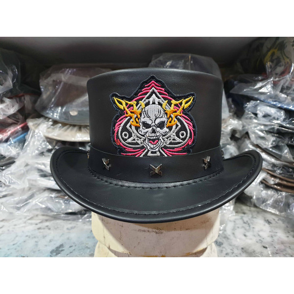El Dorado Electric Skull Leather Top Hat (6).jpg