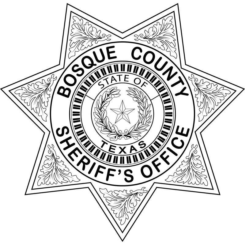 Bosque County Sheriffs office badge Texas vector file.jpg
