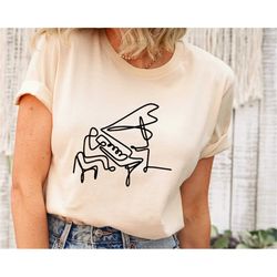 piano shirt, musician shirt, music literacy matters shirt, pianist shirt, musician gift, music teacher shirt, cool piano