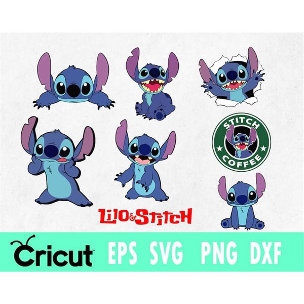 Stitch Svg bundle, Silhouette SVG PNG Layered Designs SVG fo | Inspire ...