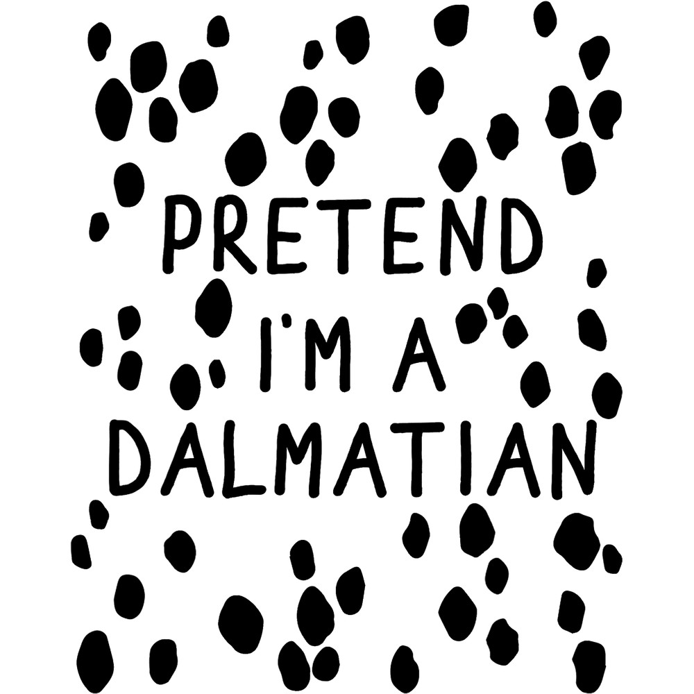Funny pretend I m a dalmatian dog halloween DIY costume png, sublimation.png
