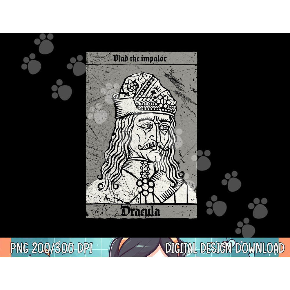 Occult Dracula - Vlad The Impaler Horror Vampire png, sublimation.jpg