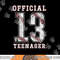 Official Teenager 13th Birthday Boy Party Baseball Teenage png, sublimation.jpg