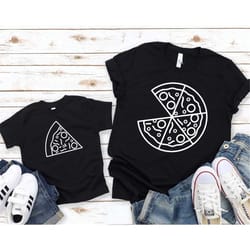 father and son pizza t-shirt, fathers day gift, dad and son, matching t-shirt, dada shirt, dad shirt (shirts are sold se