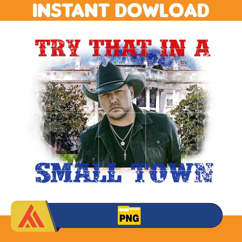 Try That In A Small Town Png, Cow Skull Small Town Png, Retro Country Shirt Png, Country Music, American Flag (38).jpg