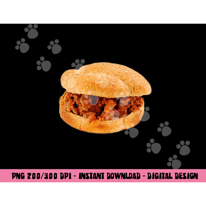 Funny Sloppy Joe beef sandwich lover Halloween costume food png,sublimation copy.jpg