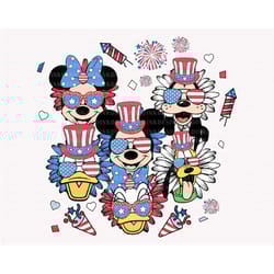 retro 4th of july est1776 svg, mouse and friends svg, happy 4th of july svg, july 4th svg, america, american flag svg, i