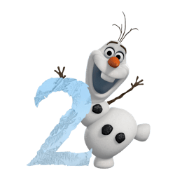 birthday number 2 png, frozen png, frozen clipart, disney princess png, olaf png, frozen layered, instant download