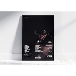 travis scott album poster | poster cover album utopia travis scott | decoration cover utopia poster album | rapping post