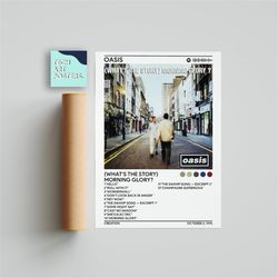 oasis - (what's the story) morning glory album cover poster, poster print, wall art, music gifts, home decor, album cove