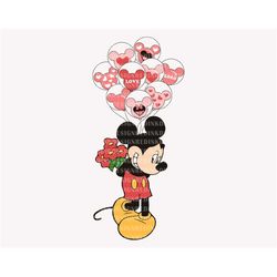 valentine balloon svg, funny valentine's day, valentine's day svg, mouse and lover svg, mouse love, valentines couple sh