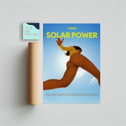 lorde - solar power album cover poster, lorde poster print, wall art, music gifts, home decor, lorde album cover poster