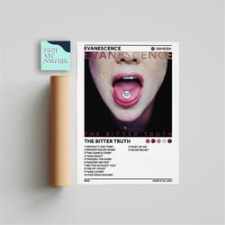 evanescence - the bitter truth album cover poster | poster print, wall art, music gifts, home decor, music album cover