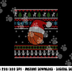 funny us basketball ugly christmas sweater basketball lover png, sublimation copy