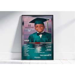 lil wayne album poster | poster cover album tha carter 4 lil wayne | decoration poster cover album | rapping posters | c