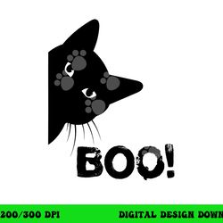 boo funny hiding peekaboo scary halloween cat png,sublimation copy
