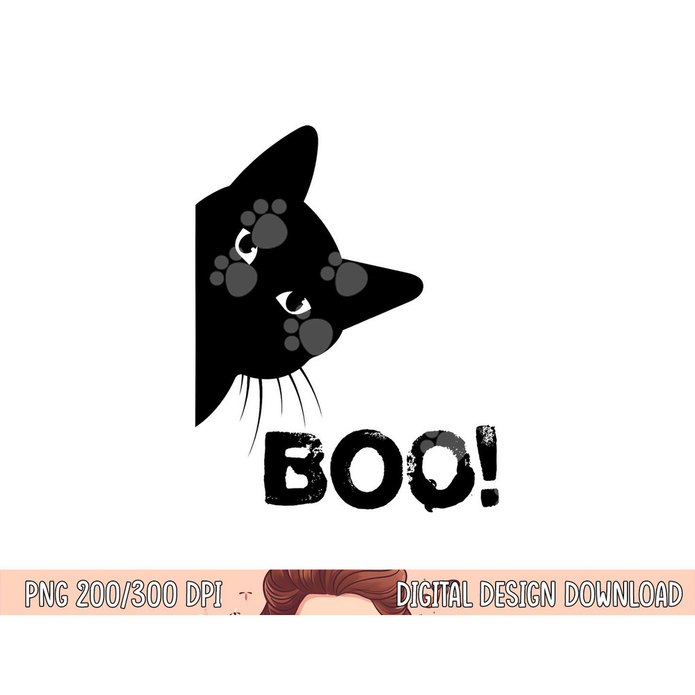 Boo Funny Hiding Peekaboo Scary Halloween Cat png,sublimation copy.jpg