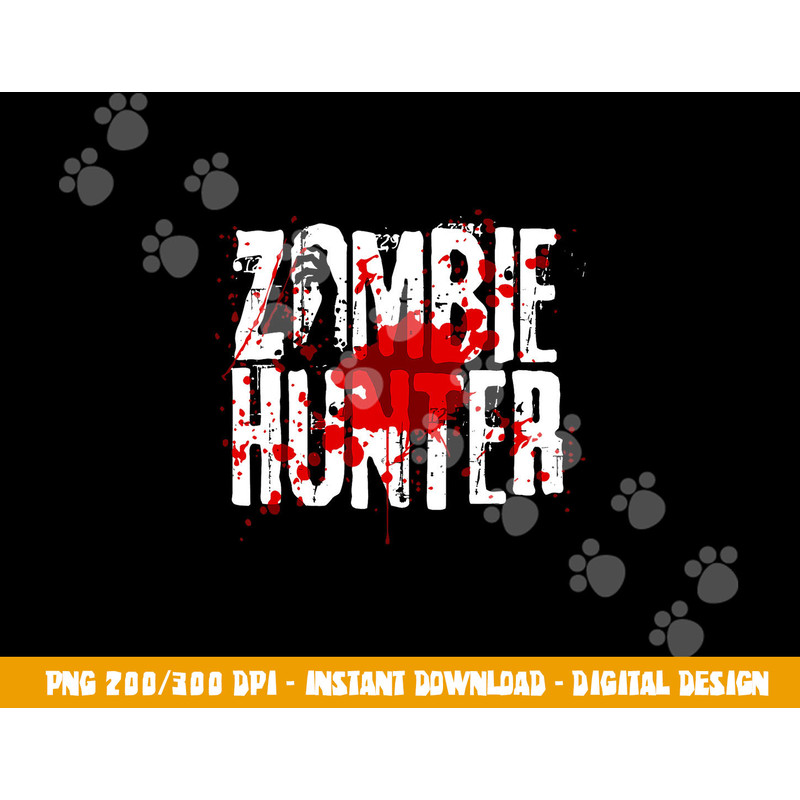 Funny Zombie Hunter Design For Boys Girls Halloween Hunting png,sublimation copy.jpg