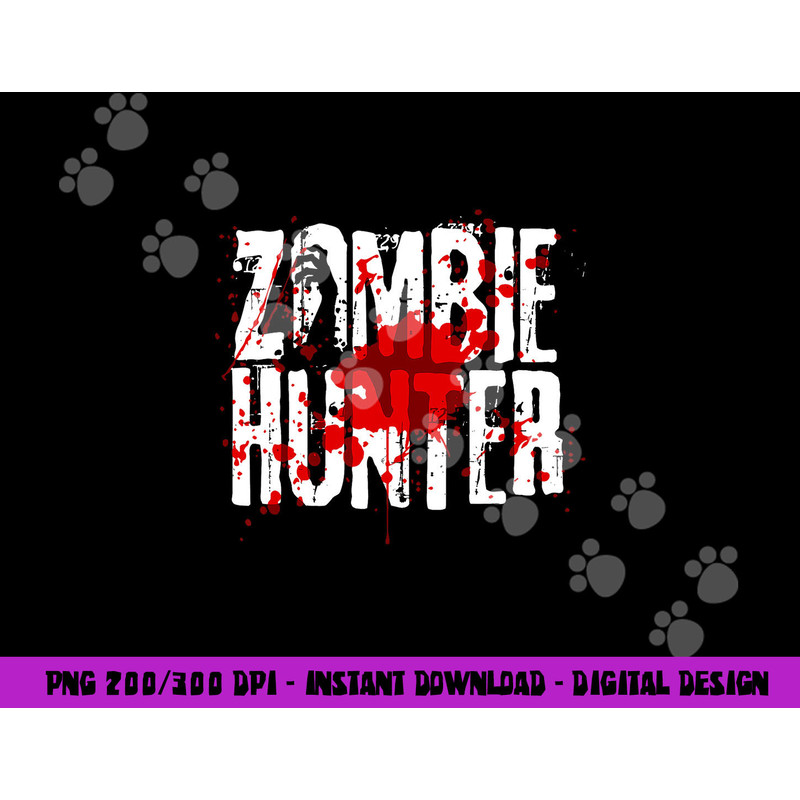 Funny Zombie Hunter Design For Boys Girls Halloween Hunting png,sublimation copy.jpg
