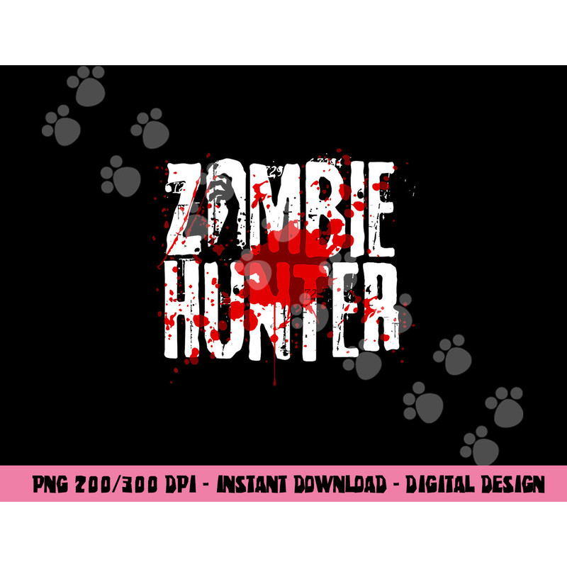 Funny Zombie Hunter Design For Boys Girls Halloween Hunting png,sublimation copy.jpg