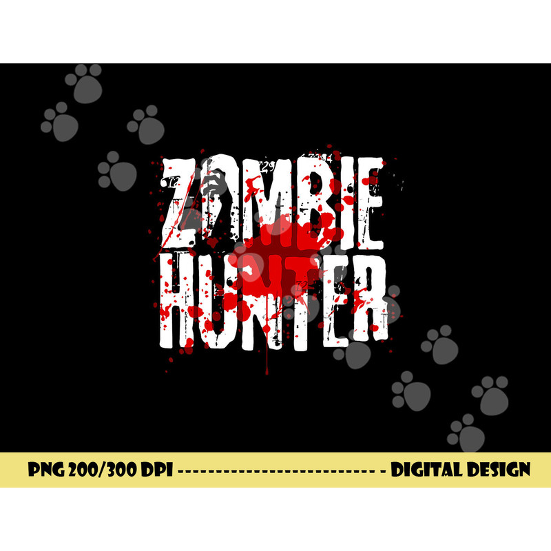 Funny Zombie Hunter Design For Boys Girls Halloween Hunting png,sublimation copy.jpg