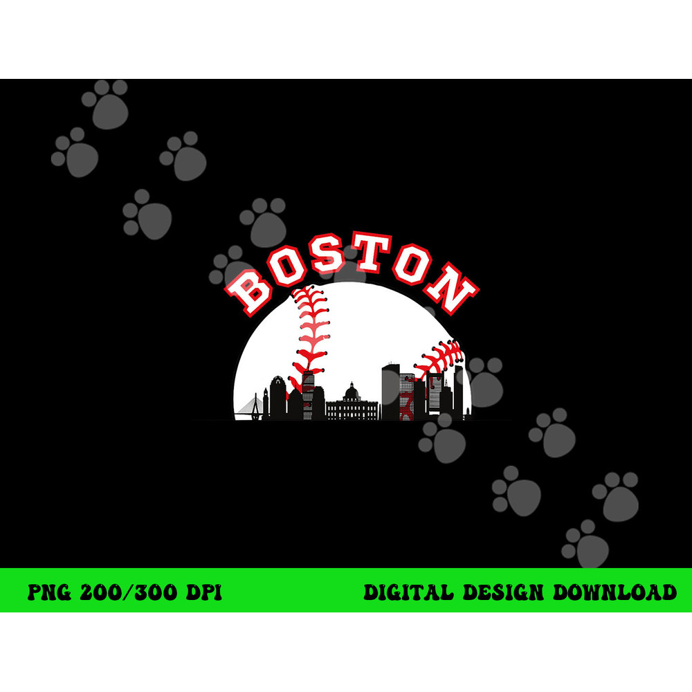 Boston Baseball Shirt Boston MA Cityscape BOS Skyline png, sublimation copy.jpg