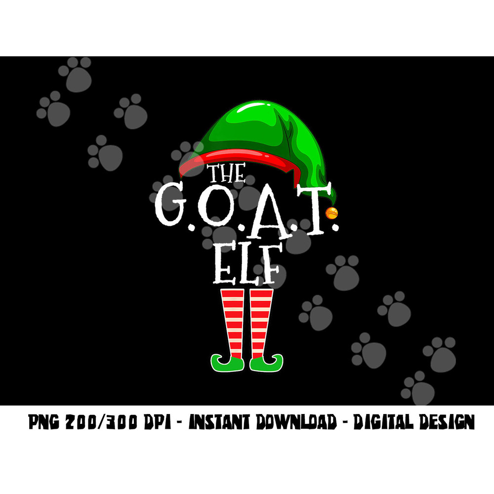 G.O.A.T. Elf Group Matching Family Christmas Gift Greatest png, sublimation copy.jpg