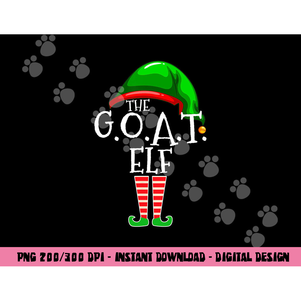 G.O.A.T. Elf Group Matching Family Christmas Gift Greatest png, sublimation copy.jpg
