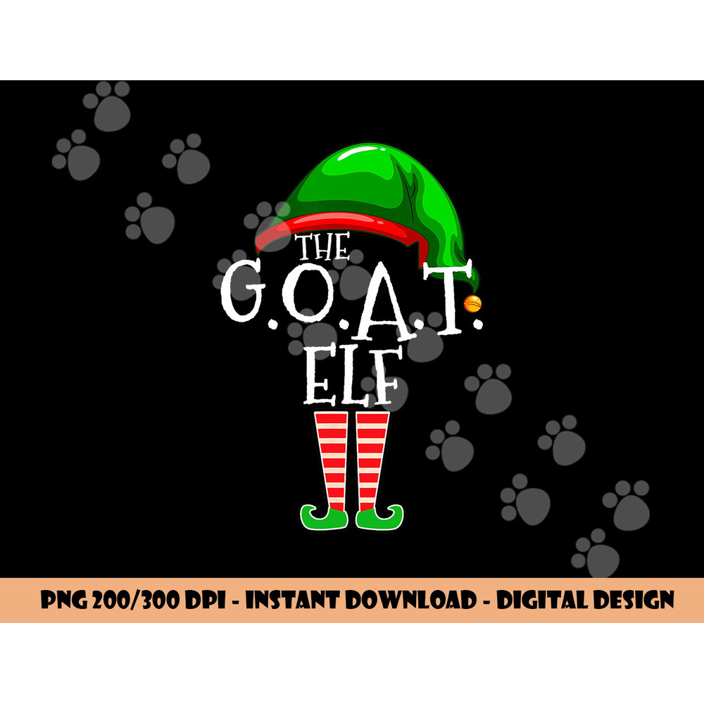 G.O.A.T. Elf Group Matching Family Christmas Gift Greatest png, sublimation copy.jpg