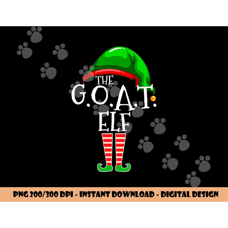 G.O.A.T. Elf Group Matching Family Christmas Gift Greatest png, sublimation copy.jpg