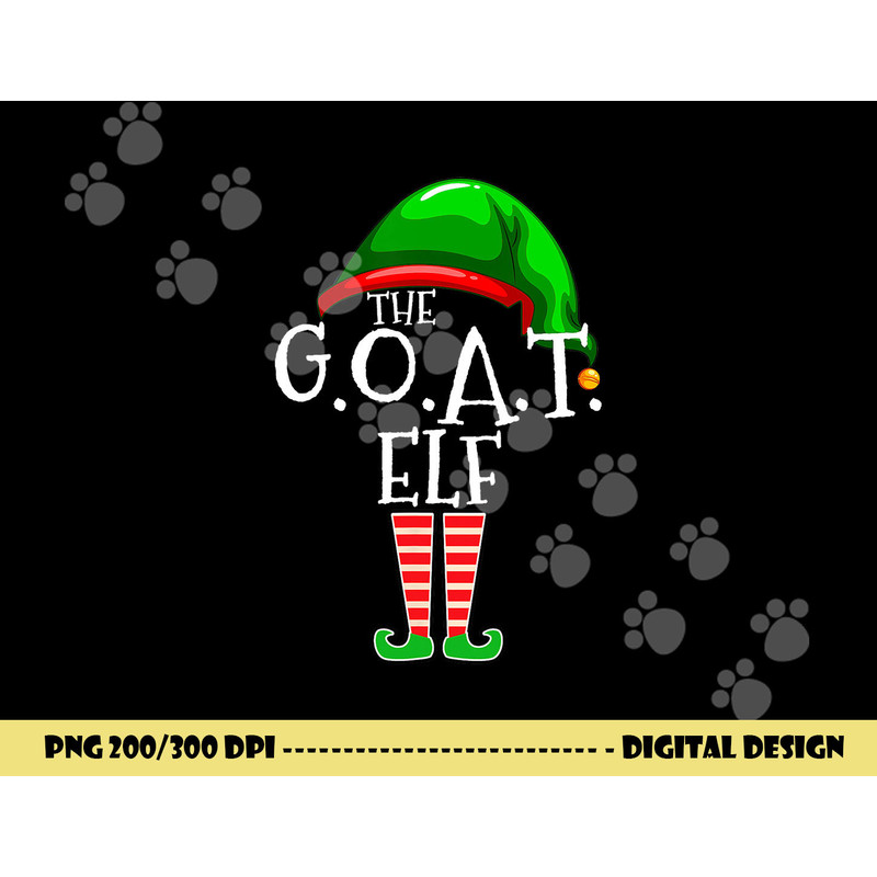 G.O.A.T. Elf Group Matching Family Christmas Gift Greatest png, sublimation copy.jpg