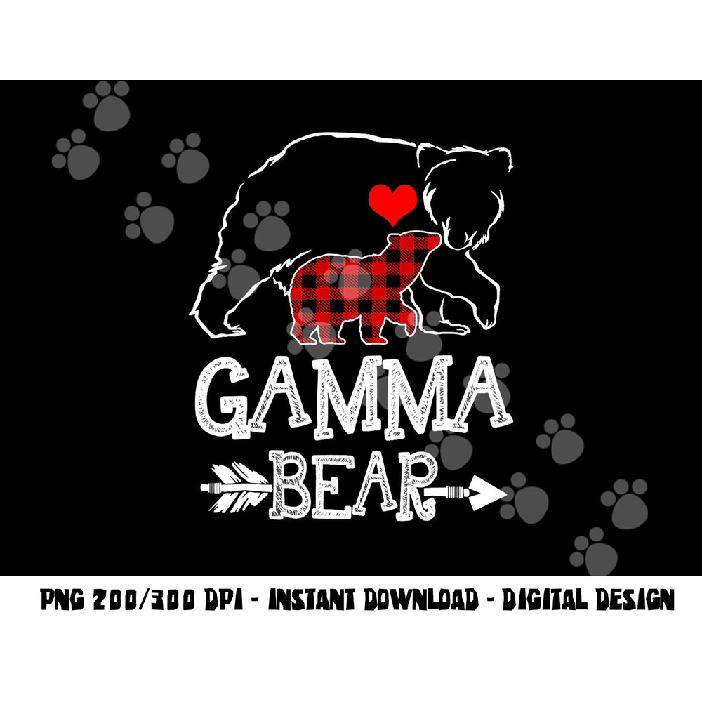 Gamma Bear Buffalo Plaid Christmas Family Pajama png, sublimation copy.jpg